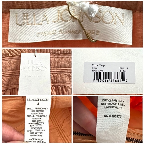 Ulla Johnson Orla Top Petal Size 4 NEW - Picture 13 of 14